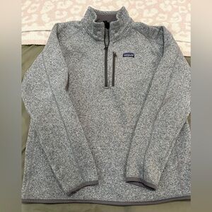 Patagonia Men's Zip-Up Sweater in Heather Gray